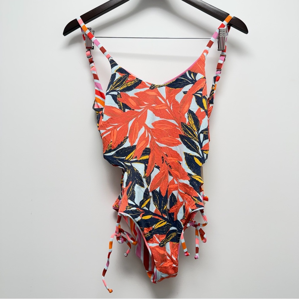 Maaji Praia Arco Iris One Piece Swimsuit Pink Size Large - Picture 3 of 13